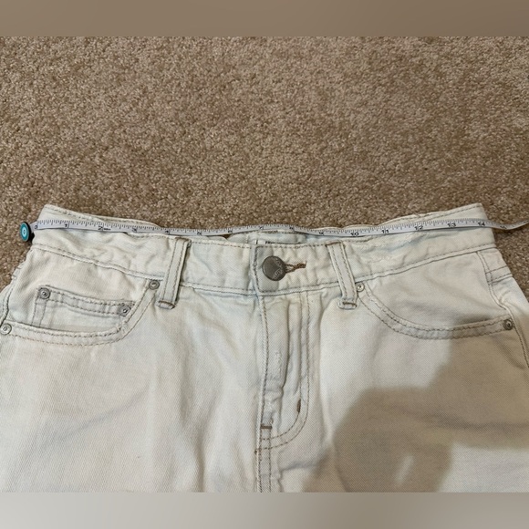 Free People Light Blue Cut Off Jean Shorts Size 26 - Picture 3 of 7